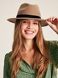 Thumbnail 3 of Joules Women's Maude Wool Fedora Hat - Tan