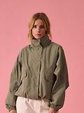 Thumbnail 2 of Joules Women's Hove Waterproof Windbreaker Jacket - Khaki Green
