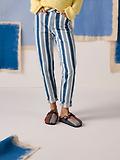 Thumbnail 2 of Joules Women's Straight Fit Mid Rise Jeans - Blue Striped