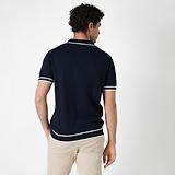 Thumbnail 6 of Oliver Sweeney Men's Garras Knitted Riviera Polo Shirt - Navy