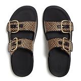 Thumbnail 2 of FitFlop Women's GEN-FF Buckle Graphic Weave Two-Bar Slides - Black