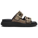 Thumbnail 1 of FitFlop Women's GEN-FF Buckle Graphic Weave Two-Bar Slides - Black