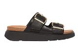 Thumbnail 1 of FitFlop Women's GEN-FF Buckle Two-Bar Leather Slides - Black