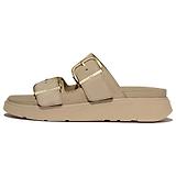 Thumbnail 8 of FitFlop Women's GEN-FF Buckle Two-Bar Suede Slides - Cappuccino
