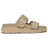 Thumbnail 1 of FitFlop Women's GEN-FF Buckle Two-Bar Suede Slides - Cappuccino