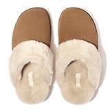 Thumbnail 4 of FitFlop Women's GEN-FF Shearling Suede Slippers - Desert Tan