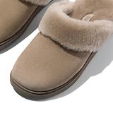 Thumbnail 3 of FitFlop Women's GEN-FF Shearling Suede Slippers - Taupe