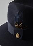 Thumbnail 6 of Holland Cooper Trilby Hat Spot Feather - Ink Navy