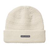 Thumbnail 1 of Sealskinz Gressenhall Waterproof Cold Weather Textured Stripe Roll Cuff Beanie - Cream