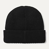 Thumbnail 2 of Sealskinz Gressenhall Waterproof Cold Weather Textured Stripe Roll Cuff Beanie - Black