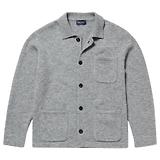 Thumbnail 1 of Oliver Sweeney Men's Heywood Alpaca Wool Blend Knitted Shirt - Grey