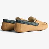 Thumbnail 3 of Hunter Men's Tartan Collar Moccasin Slippers - Biscuit