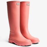 Thumbnail 2 of Hunter Unisex Downpour Tall Wellington Boots - Terracotta