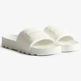 Thumbnail 2 of Hunter Unisex Core Embossed Silicone Logo Sliders - Hunter White