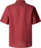Thumbnail 2 of Hackett Men's Linen Short Sleeve Shirt - Cranberry Pink