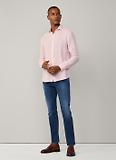 Thumbnail 8 of Hackett Men's Tailored Fit Linen Kent Shirt - Summer Pink