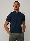 Thumbnail 4 of Hackett Men's Slim Fit Short Sleeve Pique Polo Shirt - Navy
