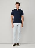 Thumbnail 8 of Hackett Men's Slim Fit Short Sleeve Pique Polo Shirt - Navy