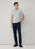 Thumbnail 8 of Hackett Men's Slim Fit Short Sleeve Pique Polo Shirt - Light Grey Marl