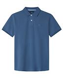 Thumbnail 1 of Hackett Men's Slim Fit Short Sleeve Pique Polo - Dark Denim Blue