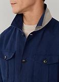 Thumbnail 9 of Hackett Men's Linen Field Jacket Overshirt - Old Navy
