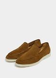 Thumbnail 3 of Hackett Men's Martin Soft Moccasin Suede Shoes - Nut Brown