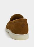 Thumbnail 4 of Hackett Men's Martin Soft Moccasin Suede Shoes - Nut Brown