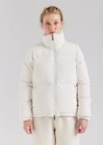 Thumbnail 2 of Pyrenex Women's Goldin Velvet Short Down Jacket - Chalk White