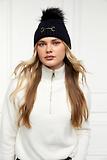 Thumbnail 2 of Holland Cooper Horsebit Beanie Bobble Hat - Black