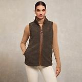 Thumbnail 2 of Holland Cooper Women's Country Fleece Gilet - Khaki Borg