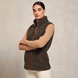 Thumbnail 3 of Holland Cooper Women's Country Fleece Gilet - Khaki Borg
