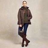 Thumbnail 3 of Holland Cooper Women's Country Fleece Quarter Zip - Khaki Borg