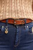 Thumbnail 4 of Holland Cooper Women's HC Slim Logo Belt - Tan