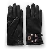 Thumbnail 1 of Holland Cooper Women's Monogram Leather Gloves - Black