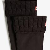 Thumbnail 3 of Hunter Recycled 6 Stitch Cable Cuff Tall Boot Socks - Black