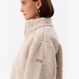 Thumbnail 4 of Hunter Women's Fia Borg Half Zip Fleece Jacket - Moonbeam