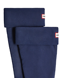 Thumbnail 2 of Hunter Recycled Fleece Cuff Tall Boot Socks - Navy