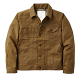 Thumbnail 1 of Filson Tin Cloth Short Lined Cruiser Jacket - Dark Tan