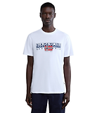 Thumbnail 4 of Napapijri Men's Aylmer Short Sleeve T-Shirt - White