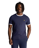 Thumbnail 1 of Lyle & Scott Men's Ringer T-Shirt - Navy/White