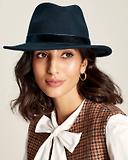 Thumbnail 2 of Joules Women's Maude Wool Fedora Hat - Navy