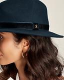 Thumbnail 3 of Joules Women's Maude Wool Fedora Hat - Navy