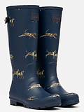 Thumbnail 2 of Joules Women's Adjustable Tall Printed Wellies - Navy Dog