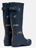 Thumbnail 3 of Joules Women's Adjustable Tall Printed Wellies - Navy Dog