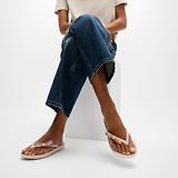 Thumbnail 3 of FitFlop Women's iQUSHION Glitz-Bow Flip Flops - Nude Rose