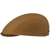 Thumbnail 1 of Stetson Ivy Waxed Cotton Flat Cap Hat - Chestnut Brown