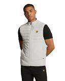 Thumbnail 1 of Lyle & Scott Men's Sports Hybrid Double Baffle Gilet - Pebble