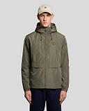 Thumbnail 2 of Lyle & Scott Men's Lightweight Hooded Zip Through Jacket - Khaki Ash