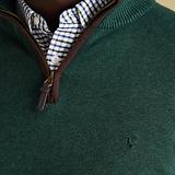 Thumbnail 6 of Joules Men's Hillside Quarter Zip Knit Jumper - Dark Green