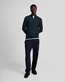 Thumbnail 3 of Lyle & Scott Men's Merino Wool 1/4 Zip Jumper - Dark Navy